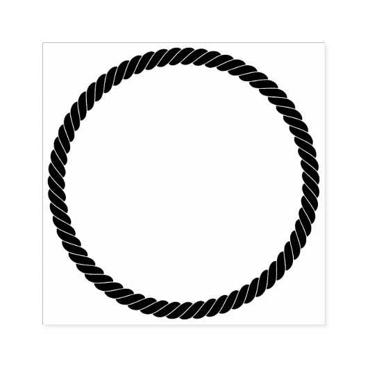 Nautical Rope Twist Simple Cartoon Lijst Rubberstempel (Afrduk)