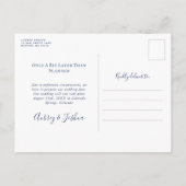 Nautical Rope Tying the Knot Postponed Wedding Aankondigingskaart (Achterkant)