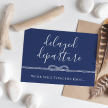 Nautical Rope Tying the Knot Postponed Wedding
