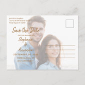 Nautical Rope Tying the Knot Wedding Save the Date Aankondigingskaart (Achterkant)