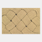 Nautical Rope Weave Fotoprint Inpakpapier Vel (Voorkant 3)