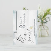 Nautical RSVP Kaart (Staand voorkant)