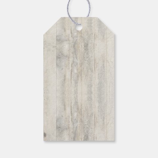 Nautical Rustic Beach Wedding Cadeaulabel (Achterkant)