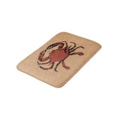 Nautical Rustic Crab Bathroom Bath Mat Anti-Skid (Gekanteld)