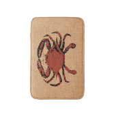 Nautical Rustic Crab Bathroom Bath Mat Anti-Skid (Voorkant Verticaal)