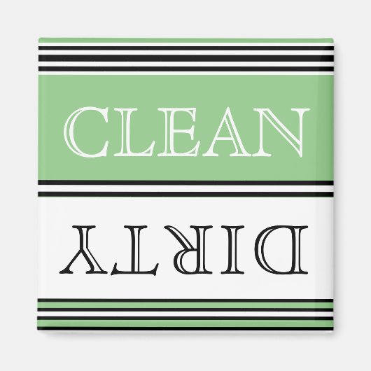 Nautical Sage Green Dishwasmachine Magneet (Voorkant)
