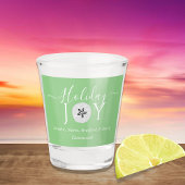 Nautical Sage Green Sand Dollar 3 Kerstmis Shot Glas
