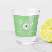 Nautical Sage Green Sand Dollar 3 Kerstmis Shot Glas (Voorkant)