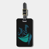 Nautical Sail Away Bagagelabel (Voorkant verticaal)