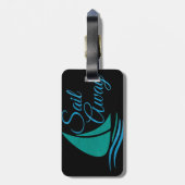 Nautical Sail Away Bagagelabel (Achterkant verticaal)