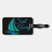 Nautical Sail Away Bagagelabel (Achterkant horizontaal)
