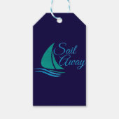 Nautical Sail Away Cadeaulabel (Voorkant)