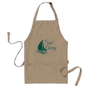 Nautical Sail Away Standaard Schort