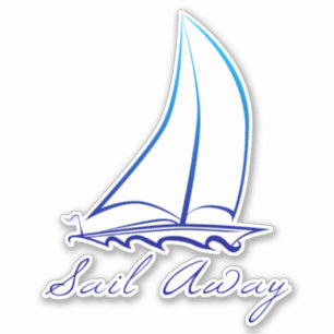 Nautical Sail Away Sticker