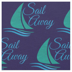 Nautical Sail Away Stof