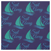 Nautical Sail Away Stof (Swatch)