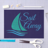 Nautical Sail Away Tissuepapier (Craft)