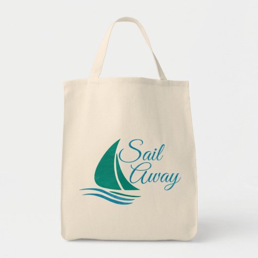 Nautical Sail Away Tote Bag (Voorkant)