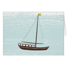 Nautical Sail Boat All Occasion Note Kaart