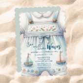 Nautical Sail Boat Baby shower Kaart