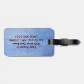 Nautical Sail Boat Zee Ocean Monogram Bagagelabel (Achterkant horizontaal)