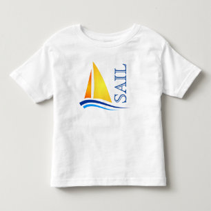 Nautical Sail Modern Kinder Shirts
