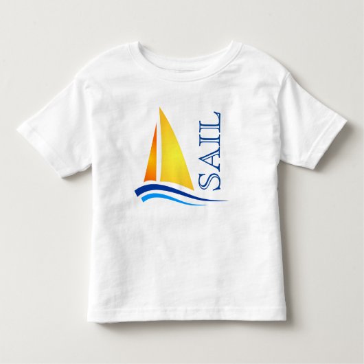 Nautical Sail Modern Kinder Shirts (Voorkant)