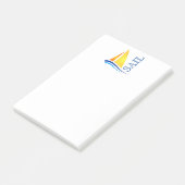 Nautical Sail Modern Post-it® Notes (Schuin)
