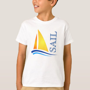 Nautical Sail Modern T-shirt