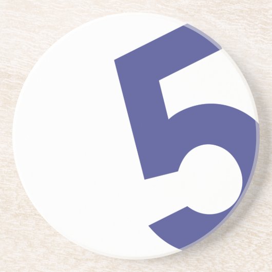 Nautical Sail Onderzetter - Navy Number (Voorkant)