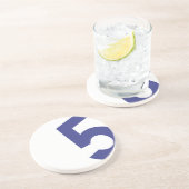 Nautical Sail Onderzetter - Navy Number (Zijkant)