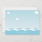 Nautical Sailboat Baby Boy Baby shower Uitnodiging (Achterkant)
