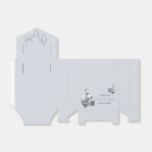 Nautical Sailboat Baby shower Bedankdoosjes (Uitgevouwen)