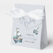 Nautical Sailboat Baby shower Bedankdoosjes (Voorkant Zijde)