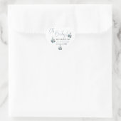 Nautical Sailboat Baby shower Hart Sticker (Tas)