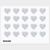 Nautical Sailboat Baby shower Hart Sticker (Vel)
