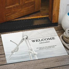 Nautical Sailboat Beach House Doormat Deurmat
