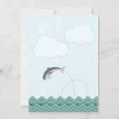 Nautical Sailboat Birthday Party Kaart (Achterkant)