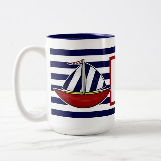 Nautical Sailboat Coffee Mok