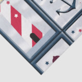 Nautical Sailboat Lighthouse Anchor Decoupage Tissuepapier (Detail)