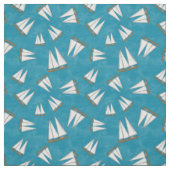 Nautical Sailboat Sailing Adventure Blue Stof (Swatch)