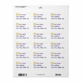 Nautical sailboat/ship wheel gold silhouette etiket (Full Sheet)