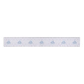 Nautical Sailboat & Stippen Grosgrain Lint (Voorkant)