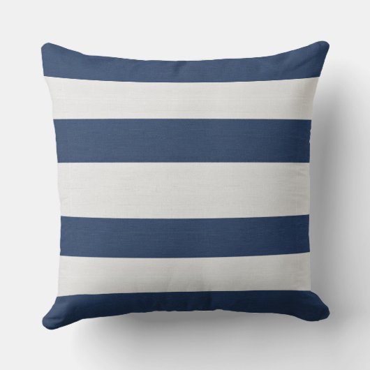 Nautical Sailboat & Stripe Navy White ID1255 Kussen (Achterkant)