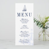 Nautical Sailboat Wedding Menu (Staand voorkant)