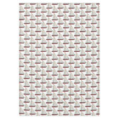 Nautical Sailboats with Holiday lights harbor boat Tafelkleed (Voorkant)