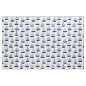 Nautical Sailboot Blue Grey Stof (Yard (91,4 cm))