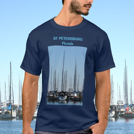 Nautical Sailboten St. Petersburg Florida Marina T-shirt