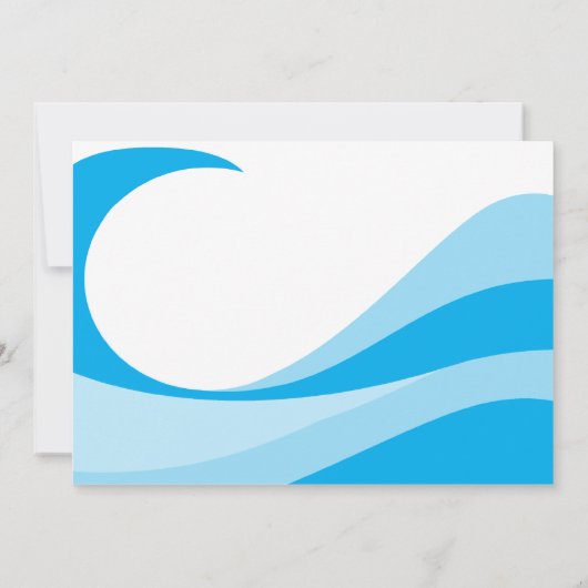 Nautical Sailing Beer Uitnodiging (Achterkant)