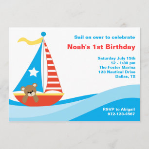 Nautical Sailing Beer Uitnodiging